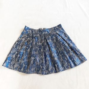 Bethany Mota Metallic Flare Mini Skirt